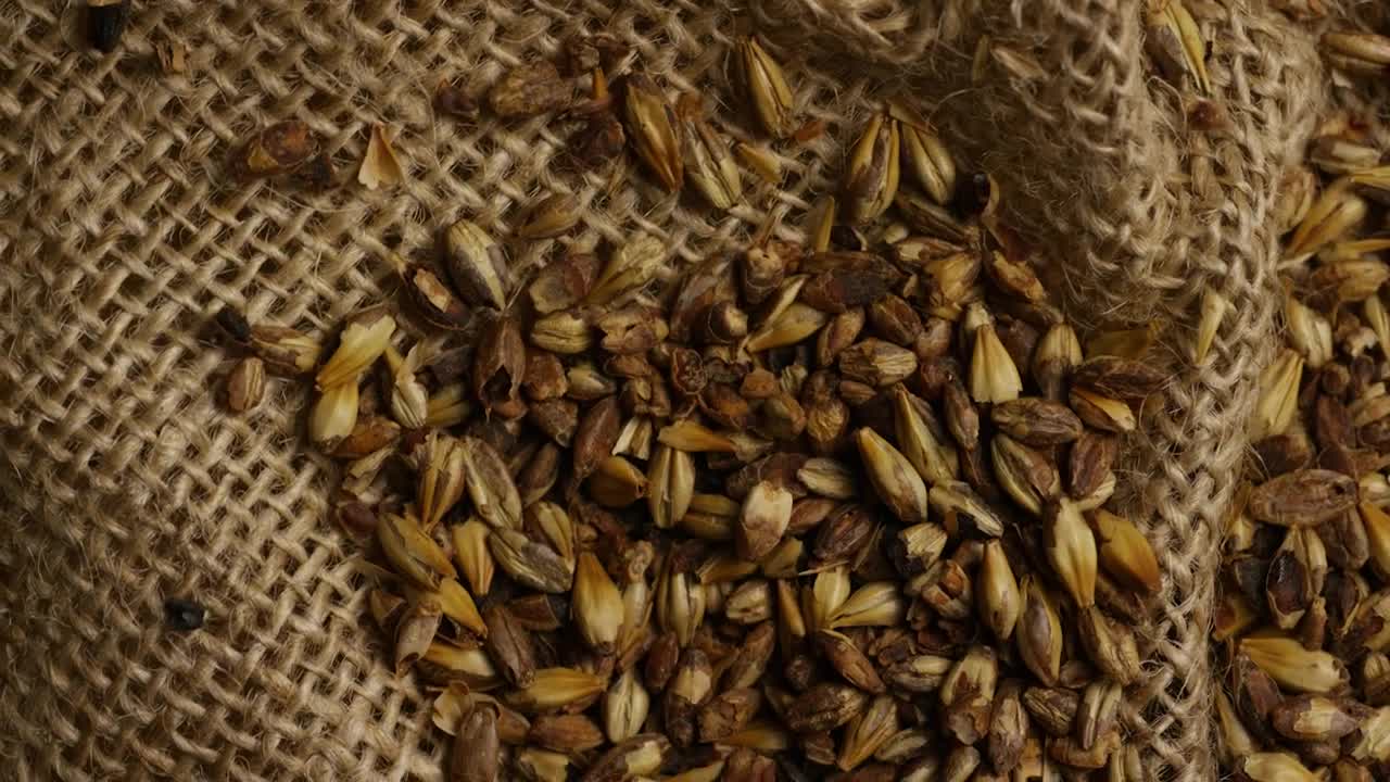 Stock Video Beer Brewing Ingredients On A Natural Fabric Live Wallpaper For PC