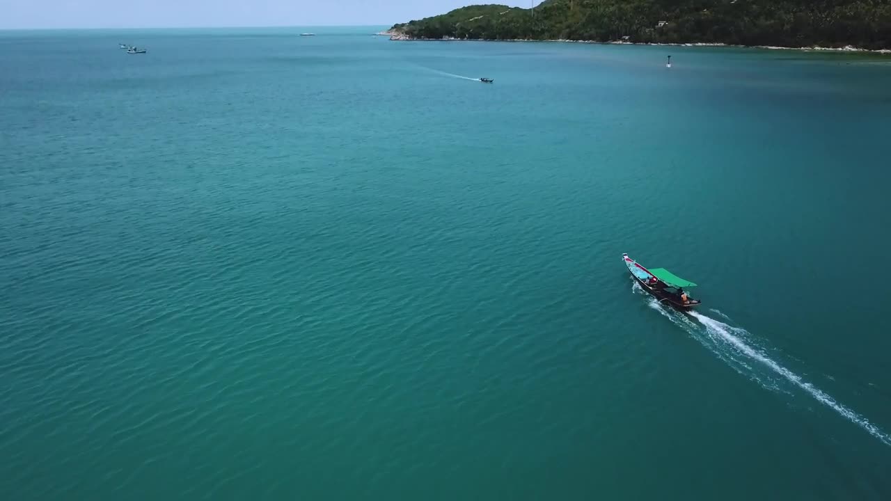 Stock Video Beautiful Peninsula With Boats In The Water Seen From Above Live Wallpaper For PC