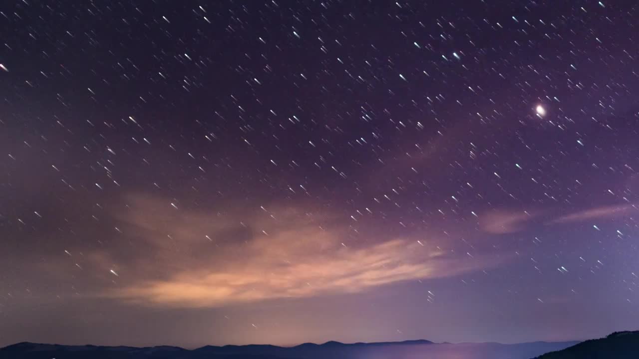 Stock Video Beautiful Night Starry Sky In The Mountains Live Wallpaper For PC