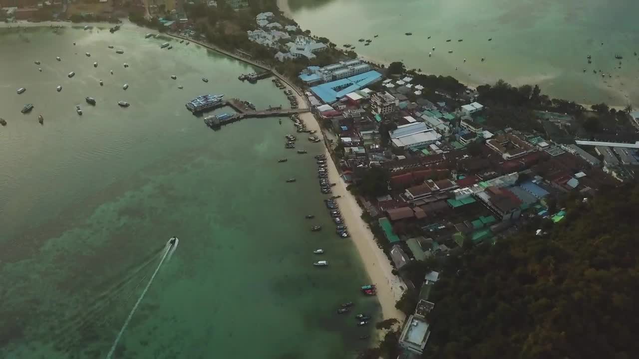 Stock Video Beautiful Island From Above During A Sunset Live Wallpaper For PC