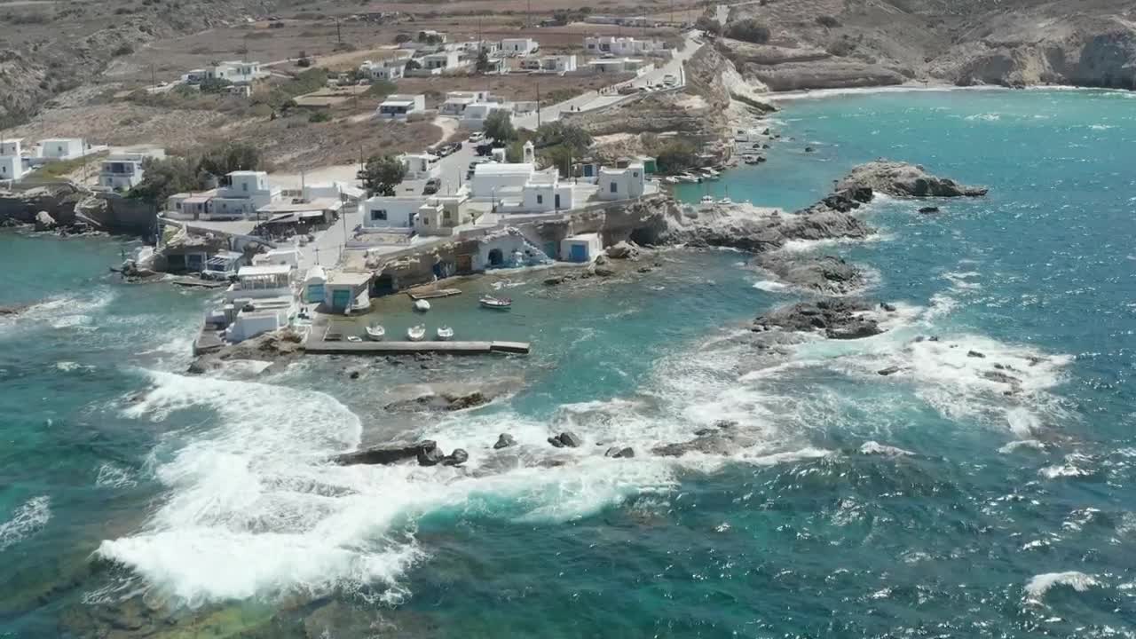 Stock Video Beautiful Harbor With Greco Style Architecture Live Wallpaper For PC