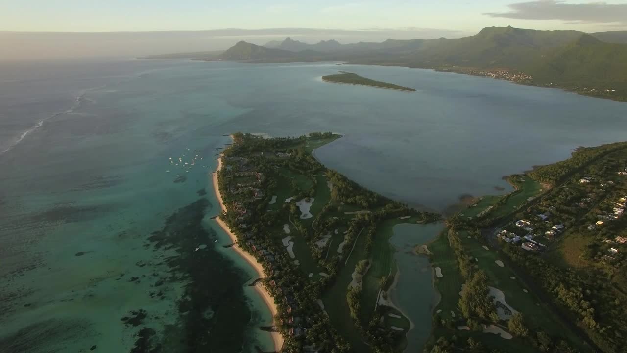 Stock Video Beautiful Coastal Mountains In Mauritius Live Wallpaper For PC