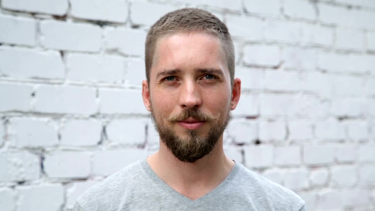 Stock Video Bearded Man Smiling Live Wallpaper For PC
