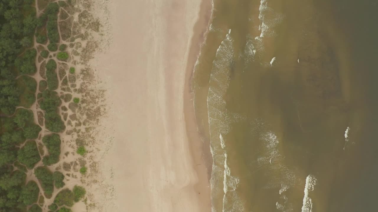 Stock Video Beach Sand And Sea Top Aerial Shot Live Wallpaper For PC