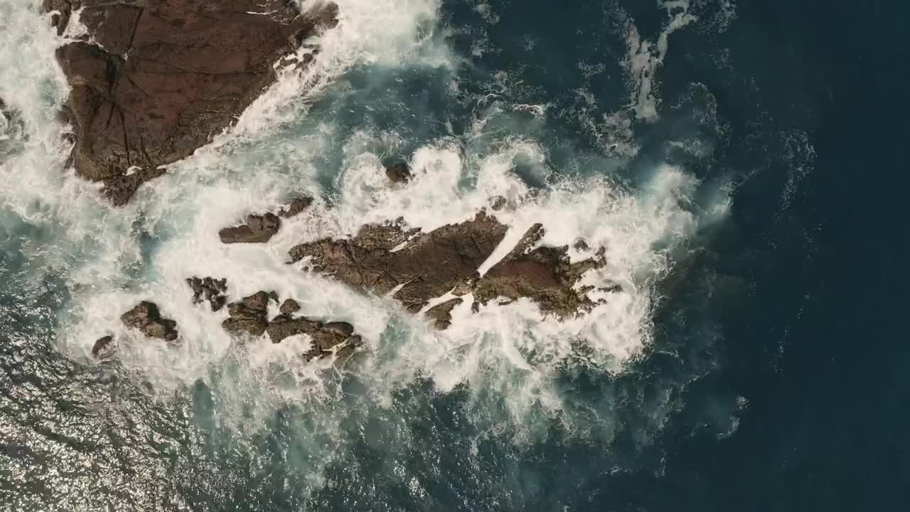 Stock Video Beach Rocks Top Shot Live Wallpaper For PC