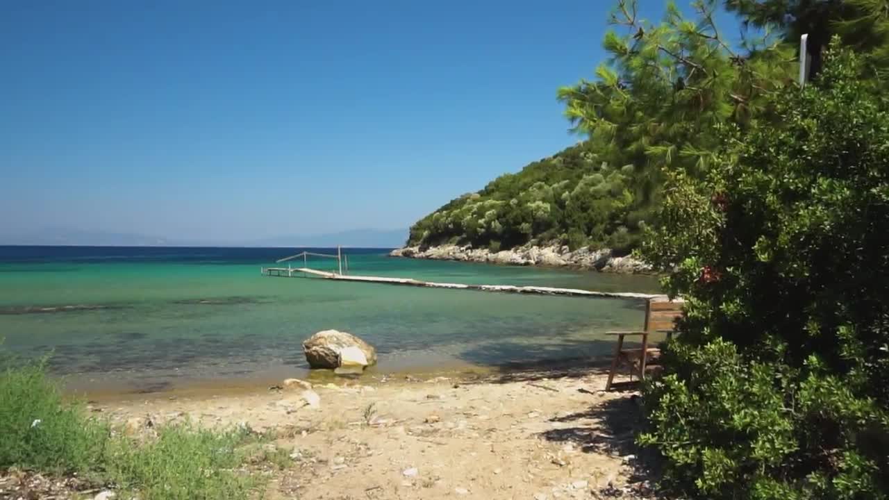 Stock Video Beach Pier On A Sunny Day Live Wallpaper For PC