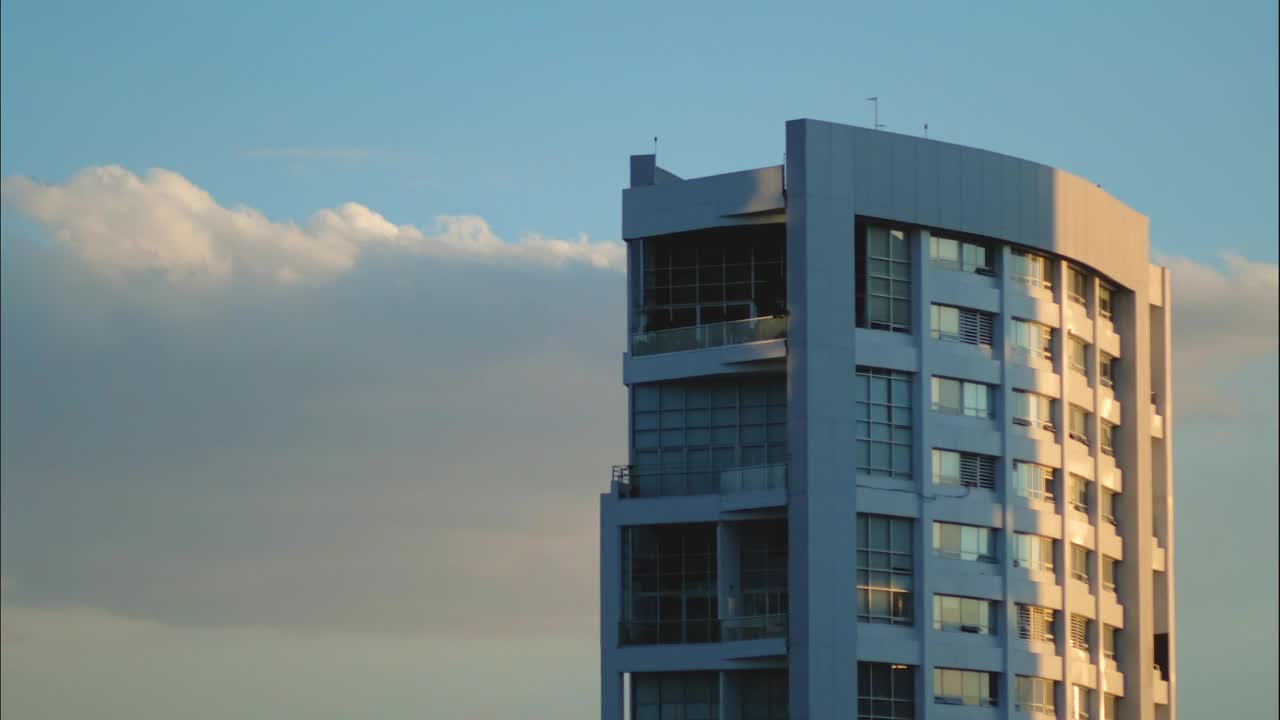 Video Stock Clouds Behind An Apartment Building Live Wallpaper For PC