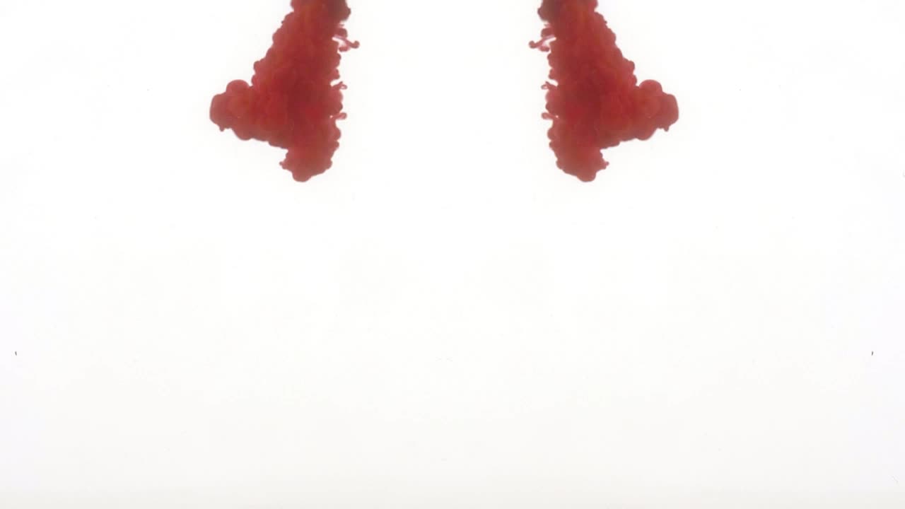 Video Stock Cloud Of Red Ink In Water Mirroring On White Background Live Wallpaper For PC
