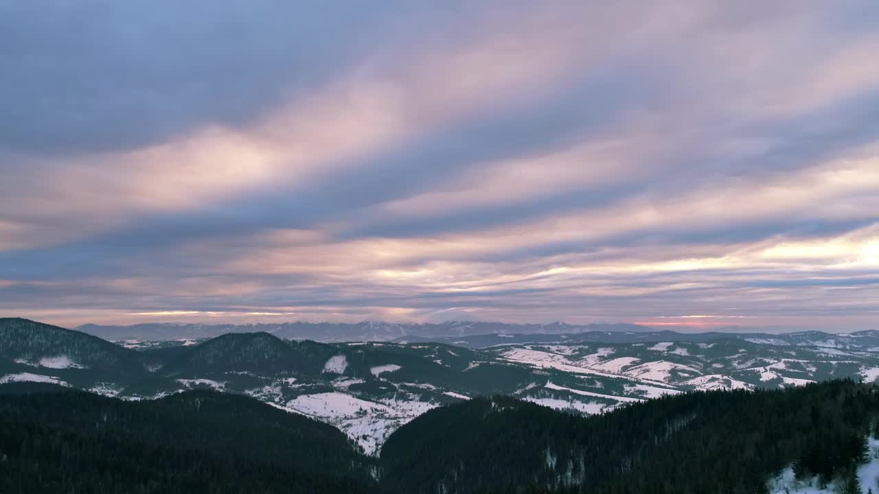 Video Stock Cloud Covered Sky In Snowy Mountains Live Wallpaper For PC