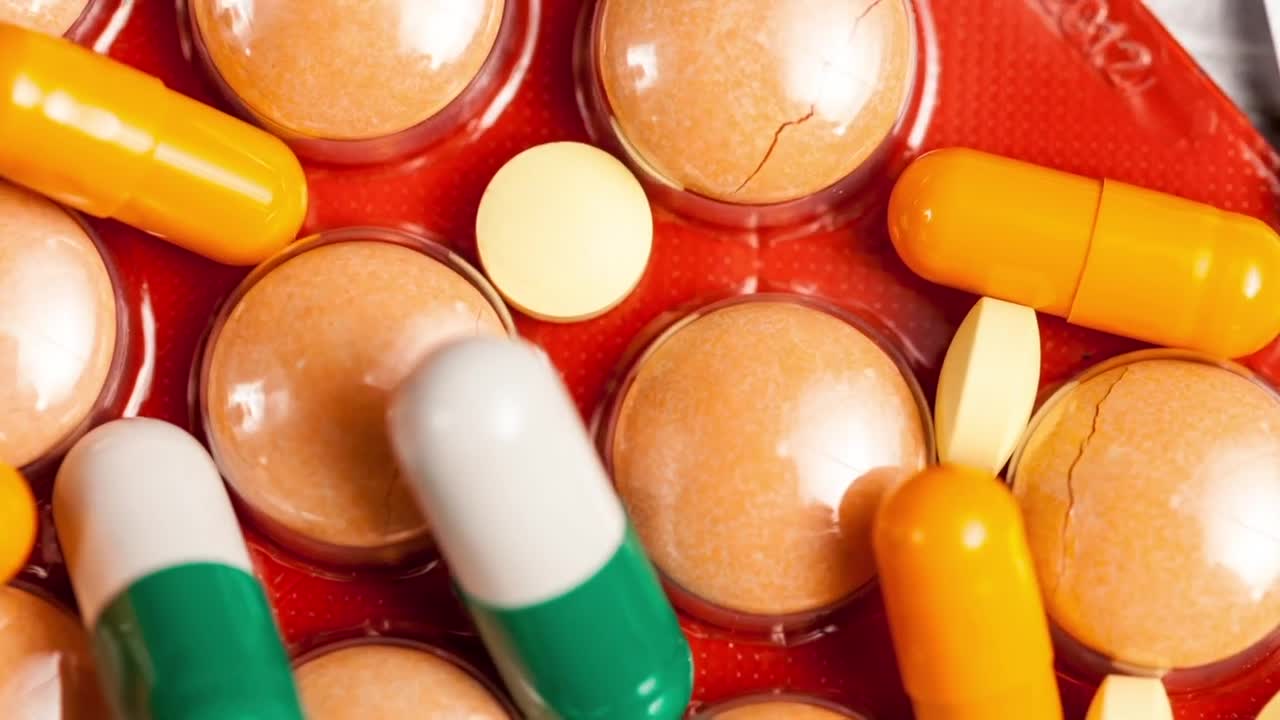 Video Stock Closeup Shot Of Medicines Live Wallpaper For PC