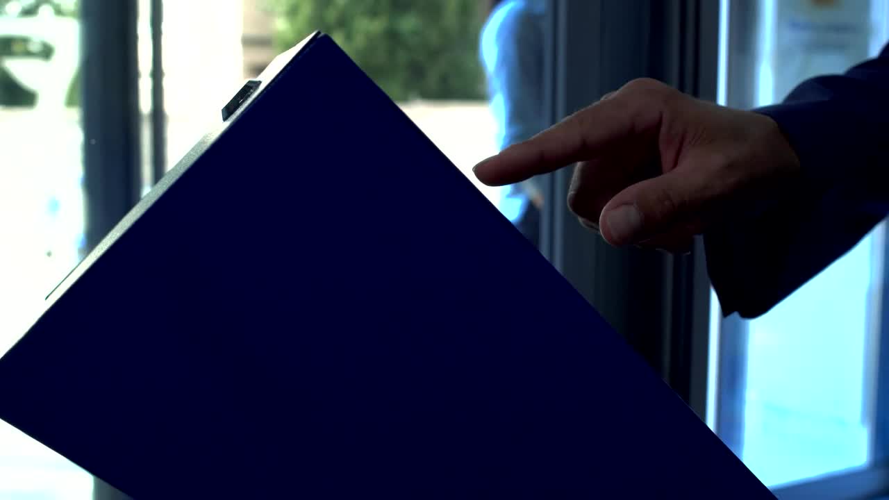 Video Stock Closeup Of Hand Using Atm Touchscreen Live Wallpaper For PC