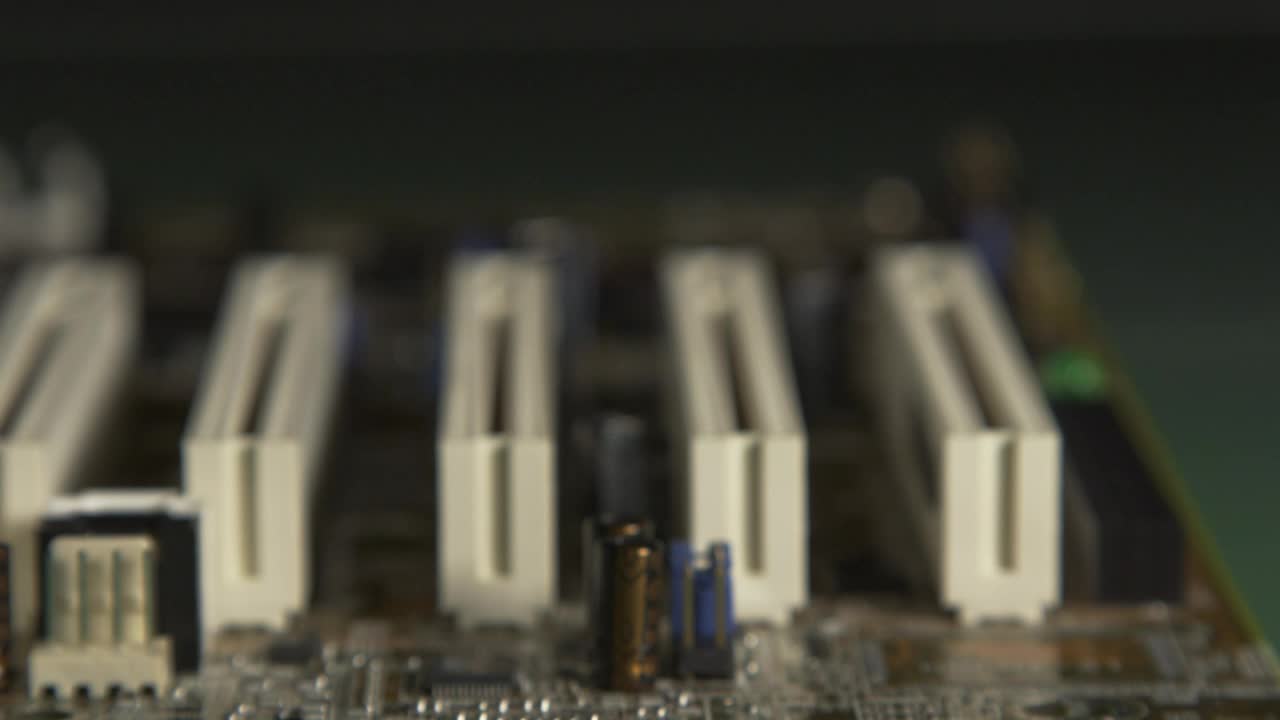 Video Stock Closeup Of An Old Motherboard Live Wallpaper For PC
