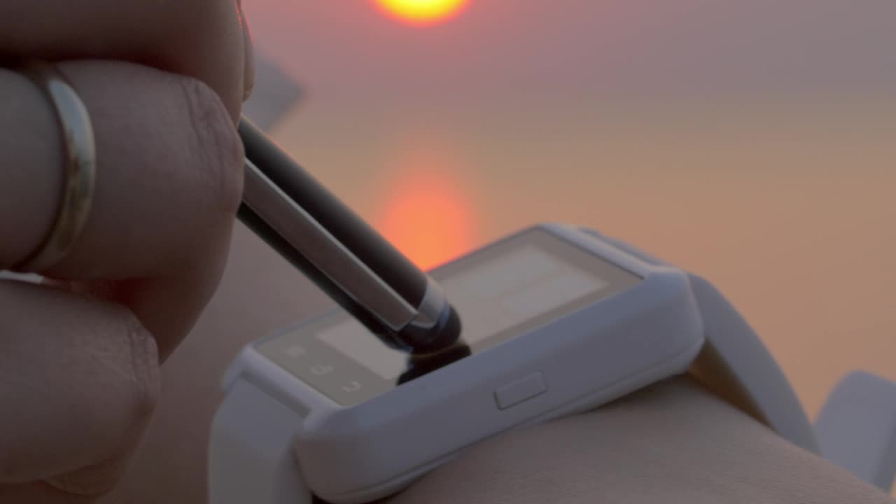 Video Stock Closeup Of A Smartwatch Screen Live Wallpaper For PC