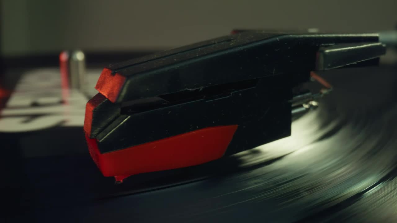 Video Stock Close View Of A Record Rotating On A Turntable Live Wallpaper For PC