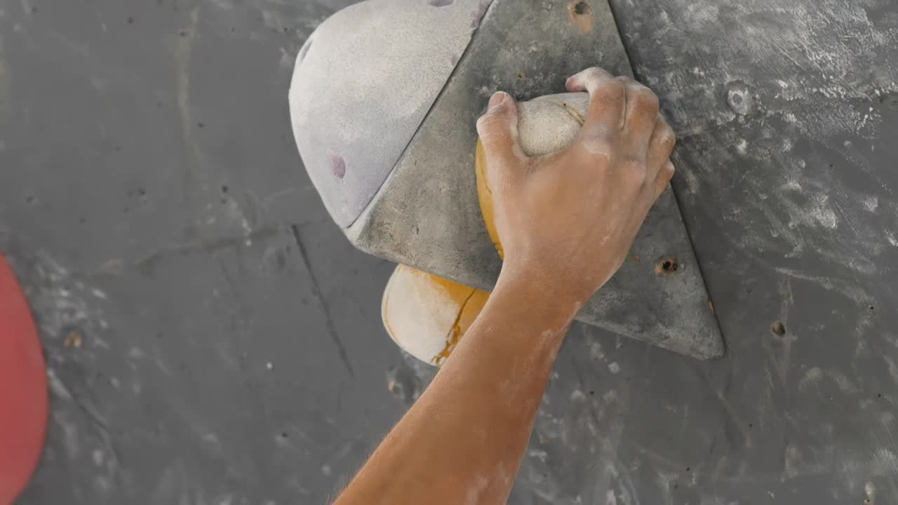 Video Stock Close Up Tracking View Of A Man Climbing A Wall Live Wallpaper For PC