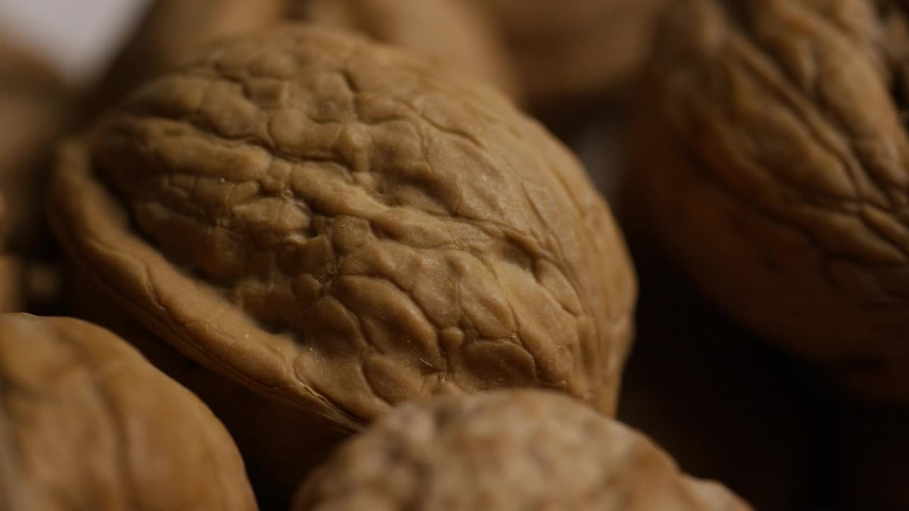 Video Stock Close Up Shot Of Walnuts In The Shell Live Wallpaper For PC