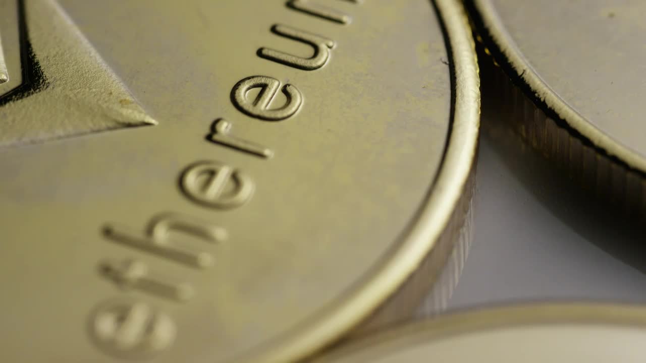 Video Stock Close Up Shot Of Slow Rotating Golden Coins Live Wallpaper For PC