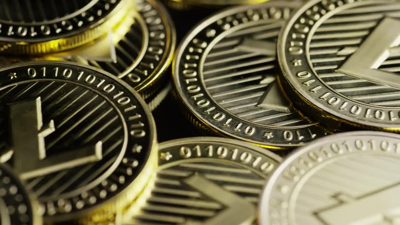 Video Stock Close Up Shot Of Lite Coins Rotating Live Wallpaper For PC