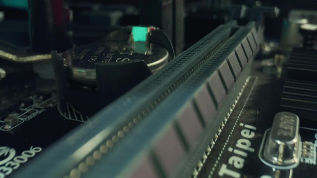 Video Stock Close Up Shot Of A Computers Internal System Live Wallpaper For PC