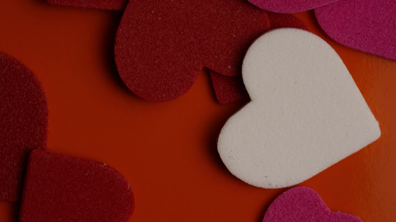 Video Stock Close Up Of Paper Hearts Shapes Live Wallpaper For PC