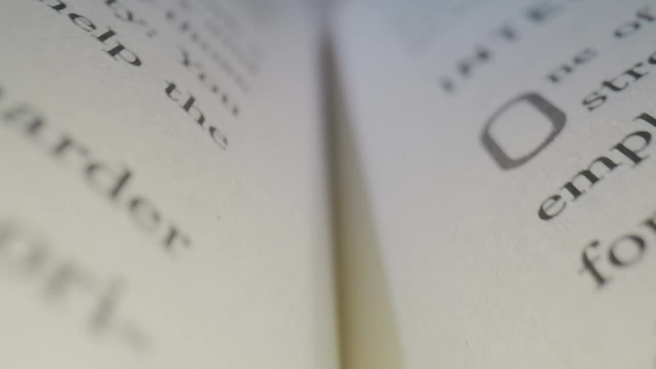 Video Stock Close Tour Through The Middle Of An Open Book Live Wallpaper For PC