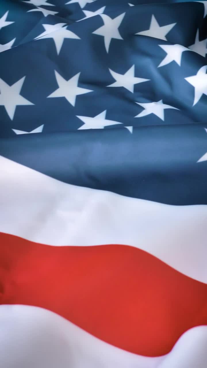 Video Stock Close Shot Of An American Flag Live Wallpaper For PC