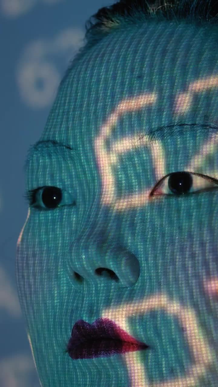 Video Stock Close Portrait Of A Cyborg Starting Engine Live Wallpaper For PC