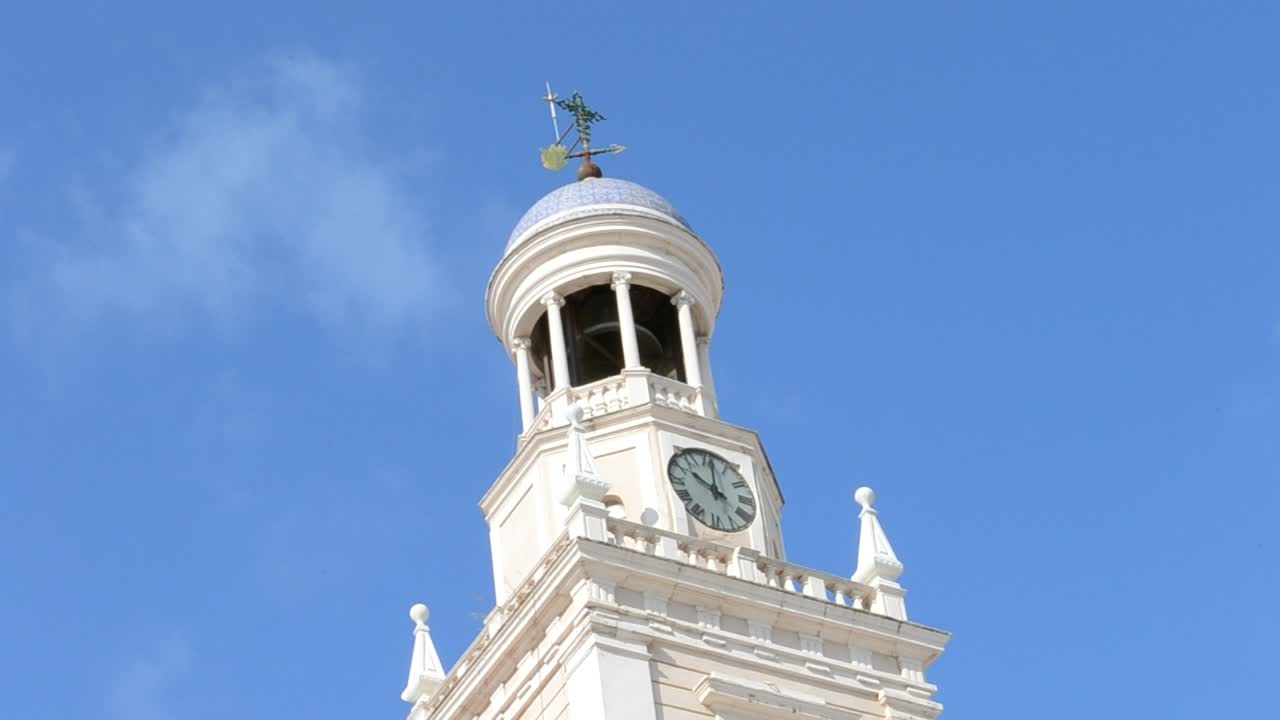 Video Stock Clock On The Side Of A Building Live Wallpaper For PC