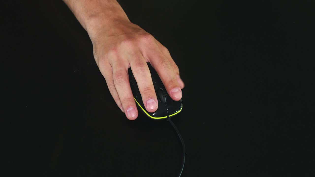 Video Stock Clicking A Mouse Against A Black Background Live Wallpaper For PC