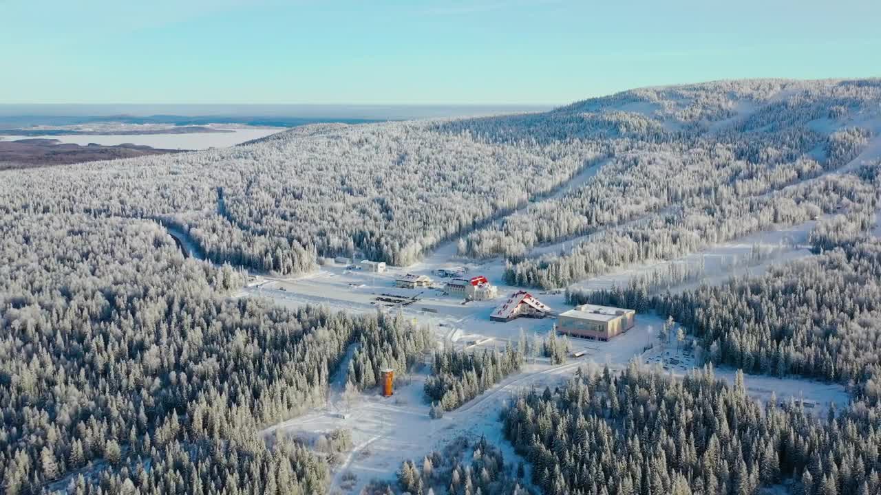 Video Stock Clear Sky Above A Ski Resort Live Wallpaper For PC