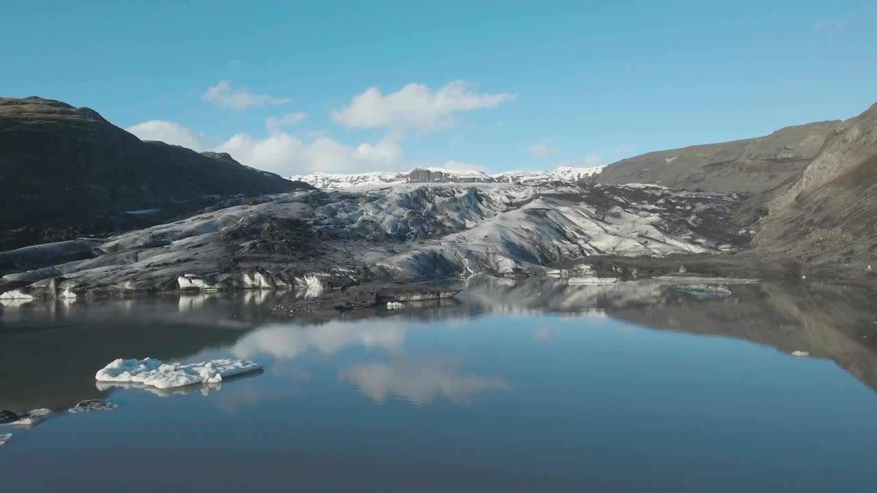 Video Stock Clear Blue Sky Over A Glacier Live Wallpaper For PC