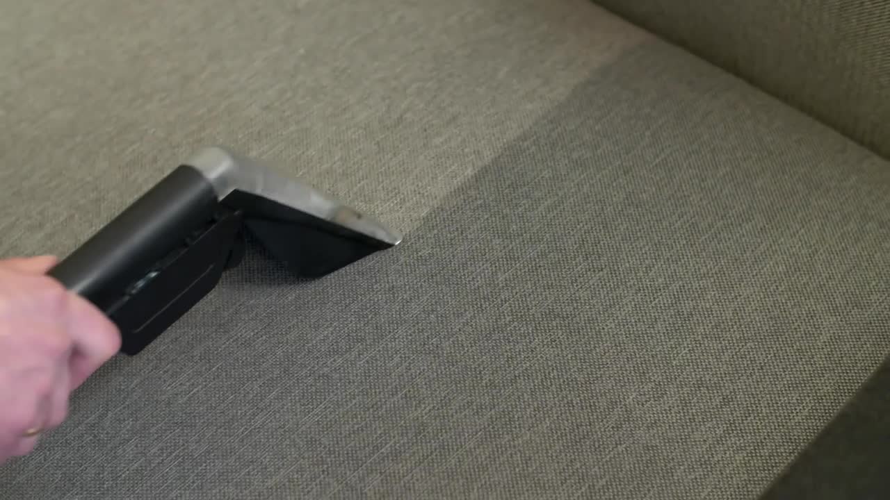 Video Stock Cleaning The Fabric Of A Sofa Live Wallpaper For PC