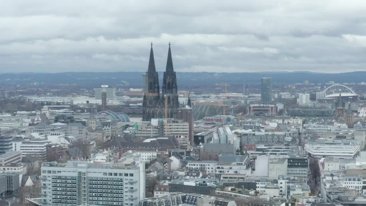 Video Stock City With A Cathedral That Stands Out The Skyline Live Wallpaper For PC
