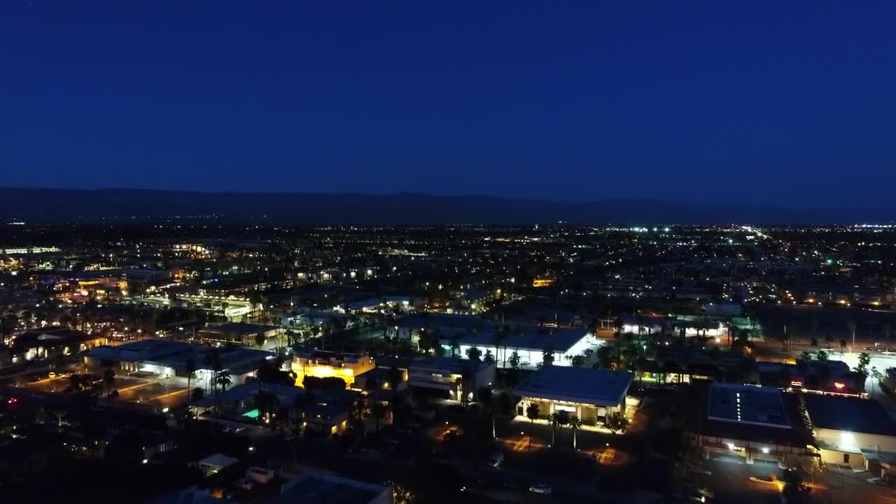 Video Stock City Seen From The Heights At Night Live Wallpaper For PC
