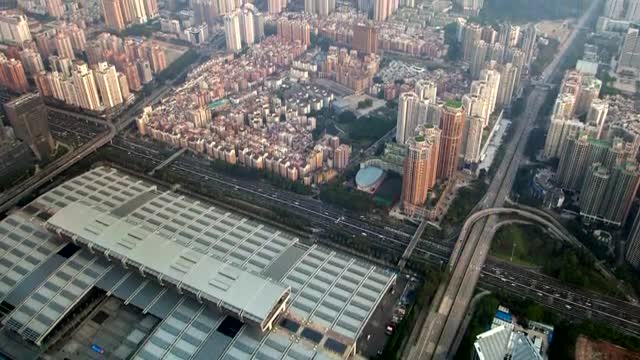 Video Stock City Of Many Large Buildings From The Heights Smal Live Wallpaper For PC
