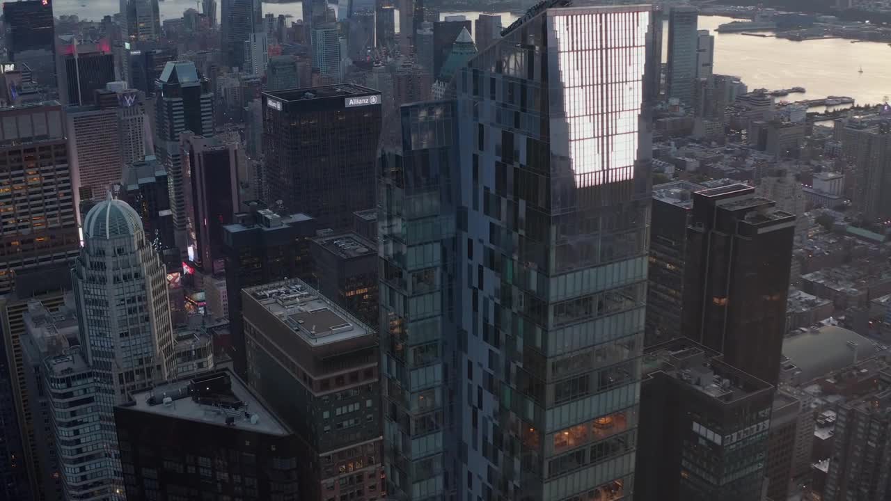 Video Stock City Full Of Office Buildings Aerial Shot Live Wallpaper For PC