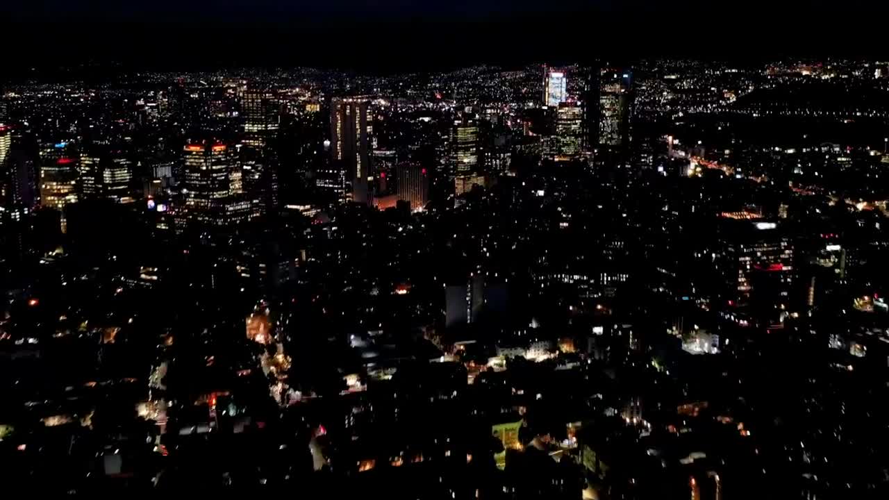 Video Stock City Buildings Lit Up At Night Live Wallpaper For PC