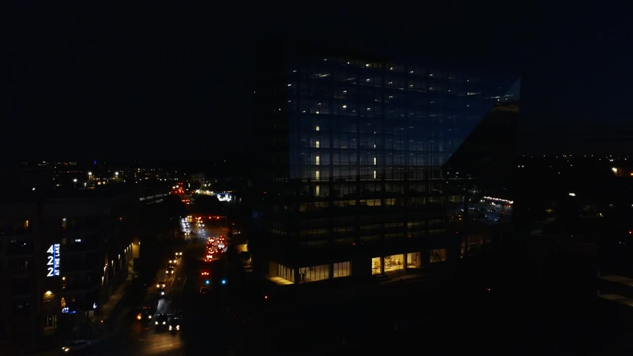 Video Stock City At Night In A Shot From Above Live Wallpaper For PC