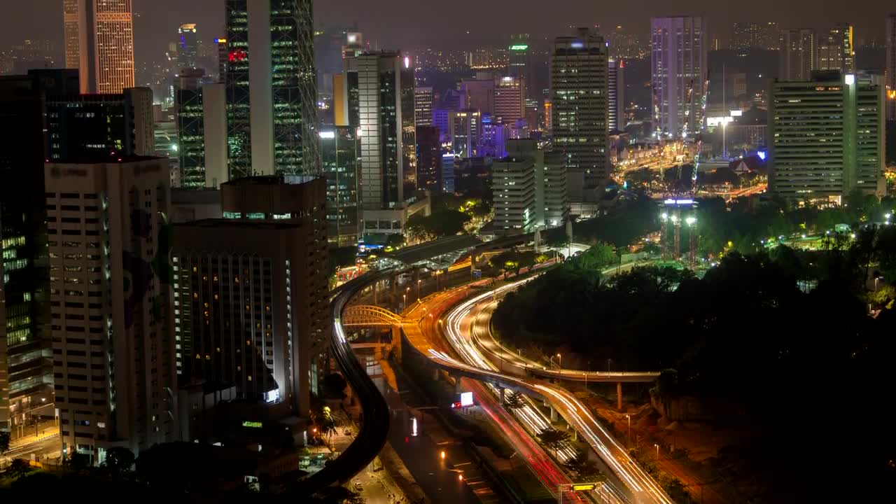 Video Stock City And Traffic In Kuala Lumpur At Night Live Wallpaper For PC