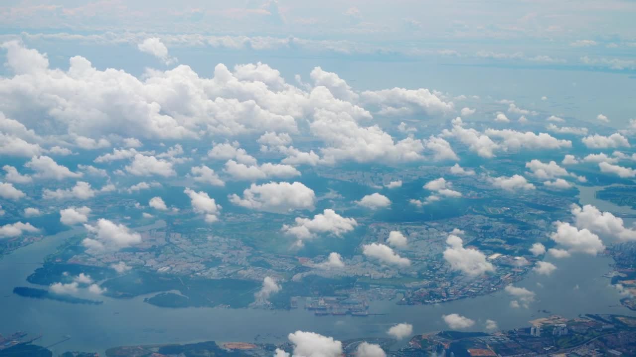 Video Stock City And Clouds From Airplane View Live Wallpaper For PC