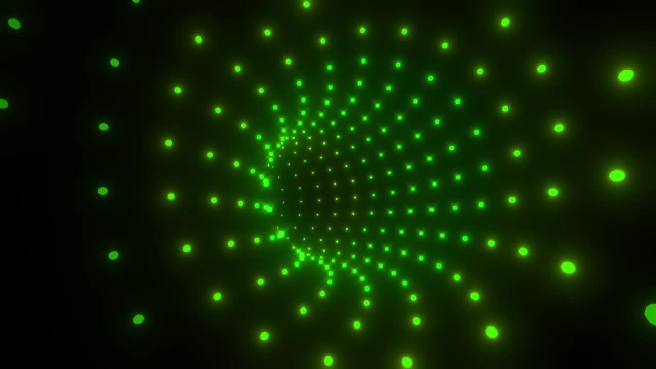 Video Stock Circular Tunnel Of Green Led Lights Live Wallpaper For PC