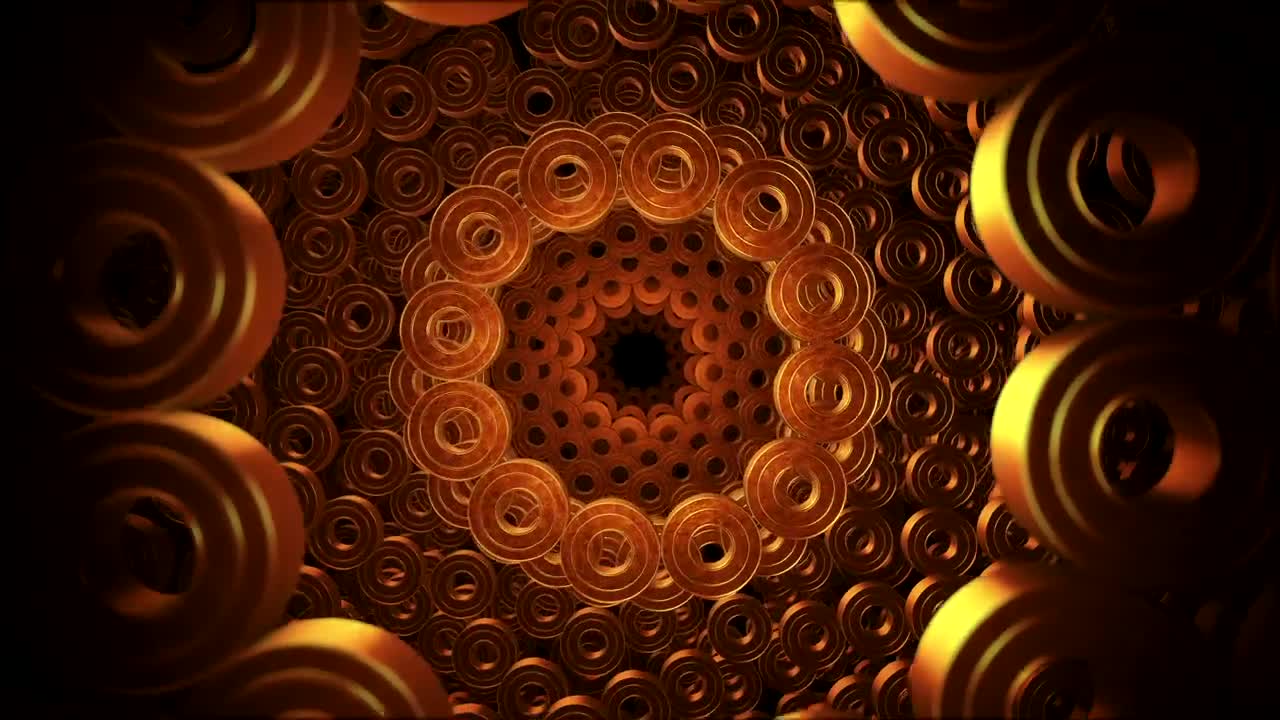 Video Stock Circular Shapes Rotating D Animation Live Wallpaper For PC