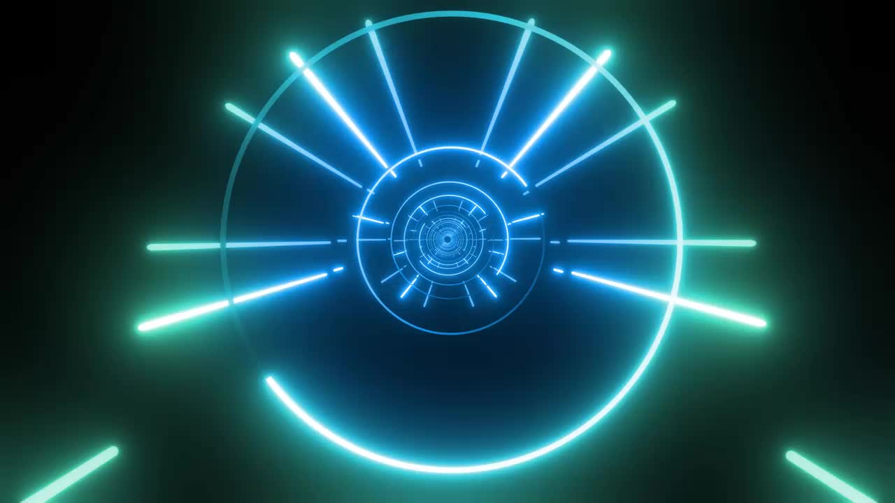 Video Stock Circular Passageway Of Lines And Circles Live Wallpaper For PC