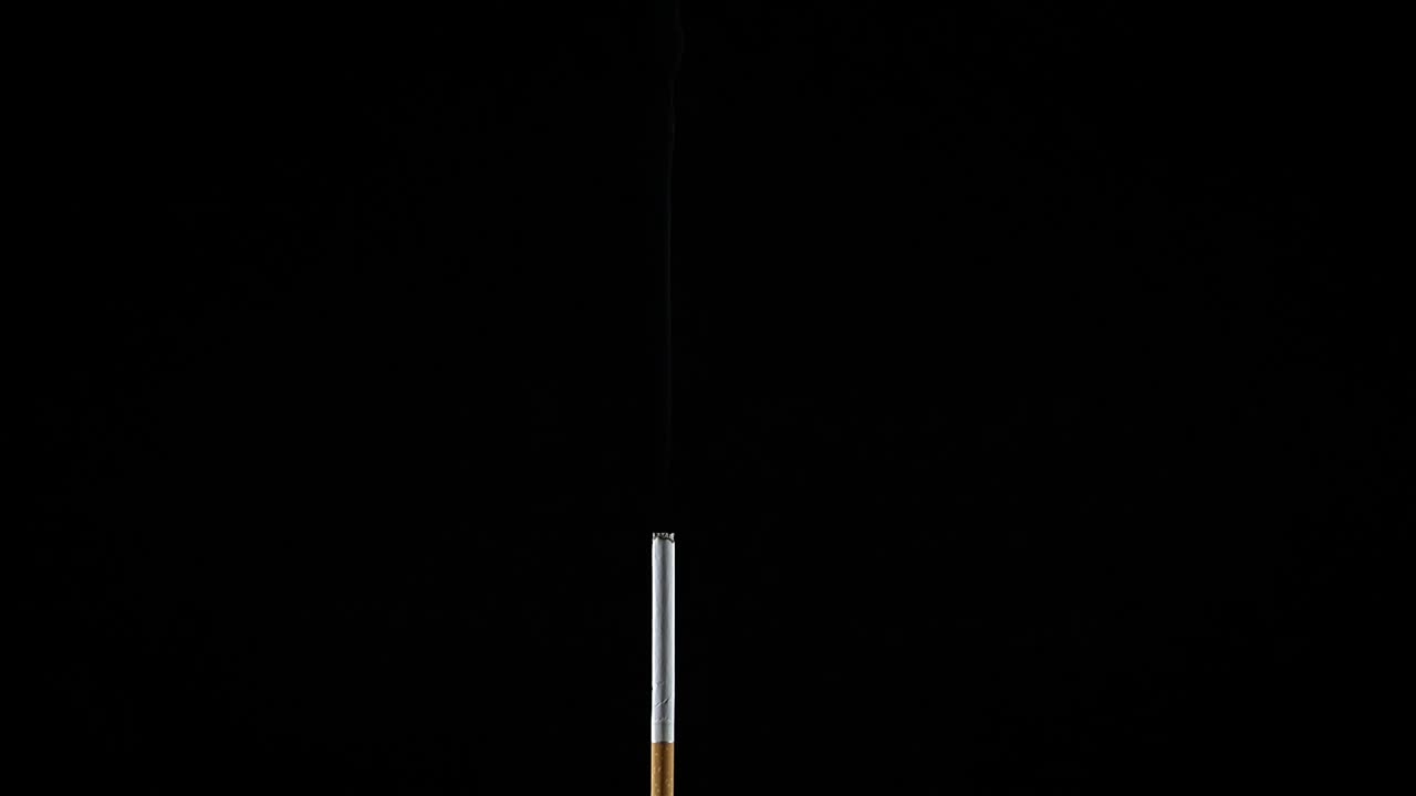 Video Stock Cigar Burning Out On Black Background Live Wallpaper For PC