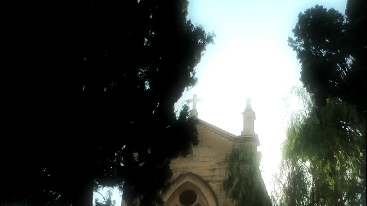 Video Stock Church With A Christian Cross On Top Live Wallpaper For PC