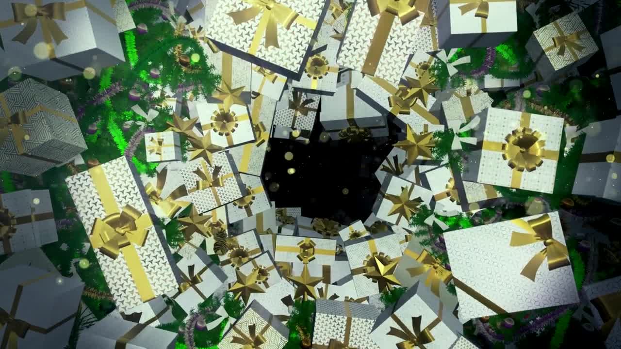 Video Stock Christmas Trees And Gifts D Tunnel Live Wallpaper For PC