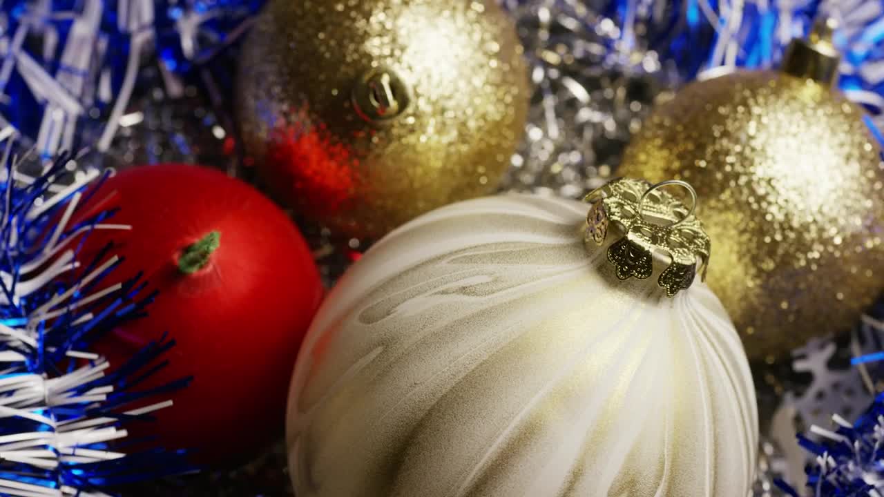 Video Stock Christmas Spheres Decorations Live Wallpaper For PC