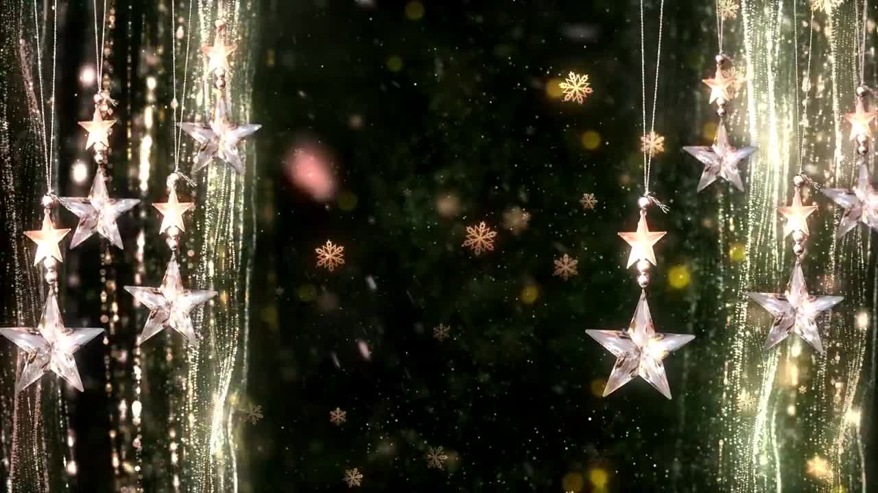 Video Stock Christmas Hanging Stars Live Wallpaper For PC