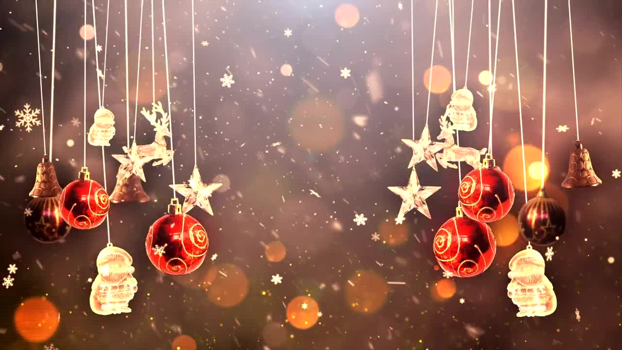 Video Stock Christmas Hanging Decorations Live Wallpaper For PC