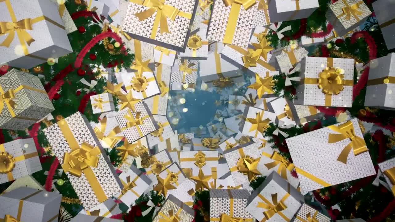 Video Stock Christmas Gifts Floating Christmas Concept Live Wallpaper For PC